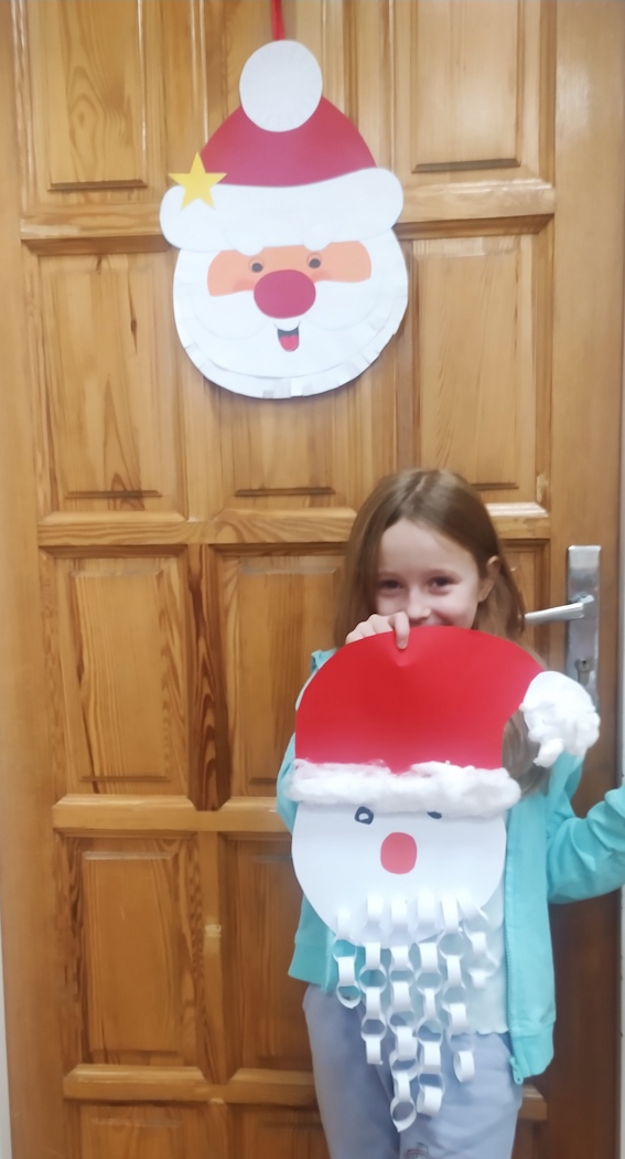 Praca plastyczna Santa Claus gr 1 ODDZIAŁ PRZEDSZKOLNY Szkoła